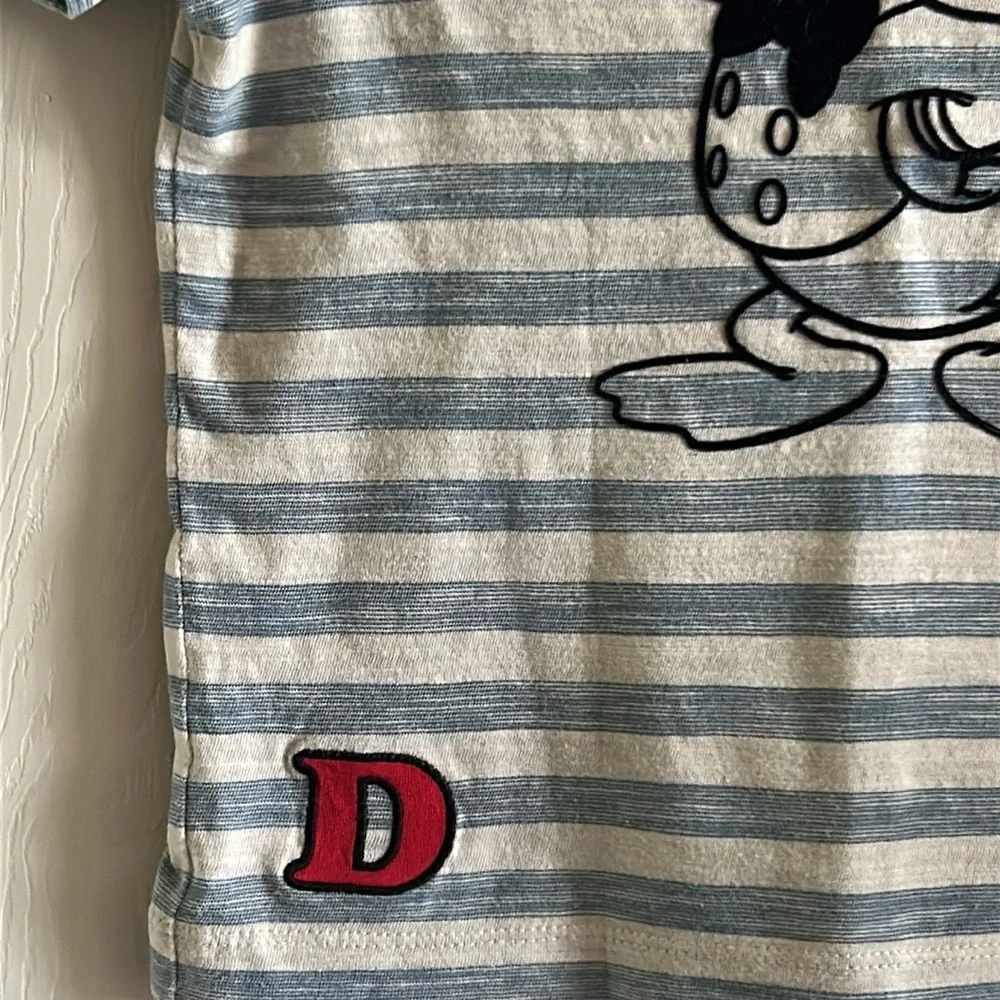 Hanna Andersson Donald‎ Duck Cotton Striped Short Sleeve Shirt Size 4 (100 cm)